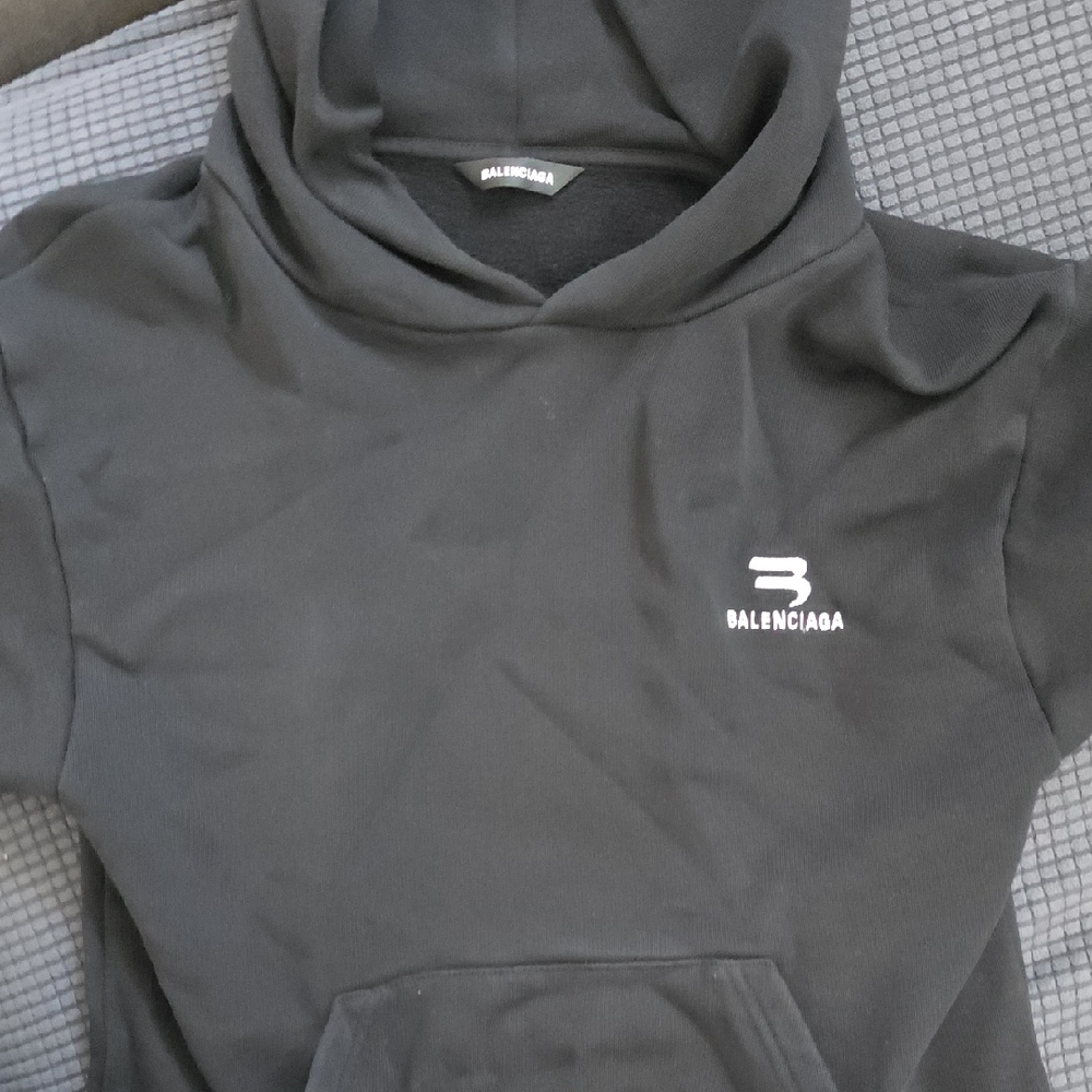 Balenciaga Charcoal Kids Hoodie - Used